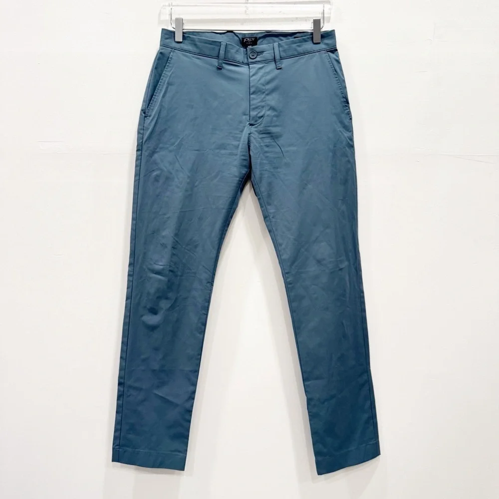 J. Crew Factory Men’s Slim Fit Tech Chino Pants in Mountain Fog 29W 30L 2024